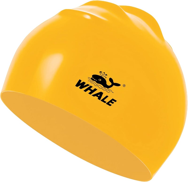 Whale Extra Large Swim Cap for Women Men Non-Slip, High Elasticity Keeps Hair Dry Unisex Large Size Suitable for Long Hair, Curly Hair and African Dreadlocks - Image 1